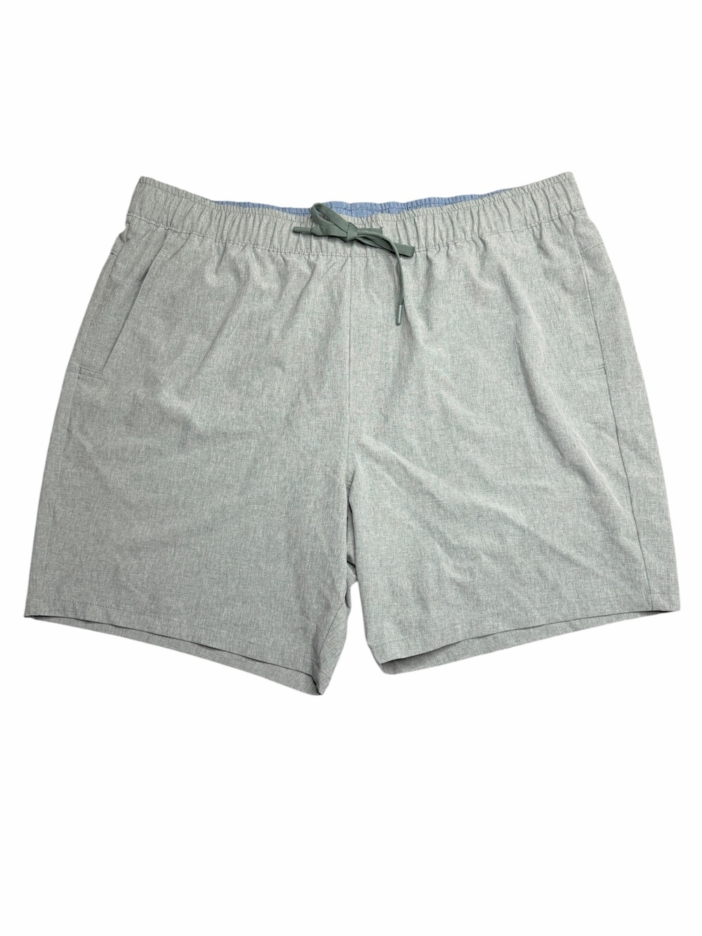 Eddie Bauer Men’s Green Performance Shorts Elastic Waist Drawstring Outdoor XXL